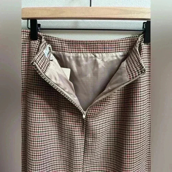 NEW Persona By Marina Rinaldi Cammino Plaid Houndstooth Pencil Skirt | Women’s 8 - Picture 8 of 11